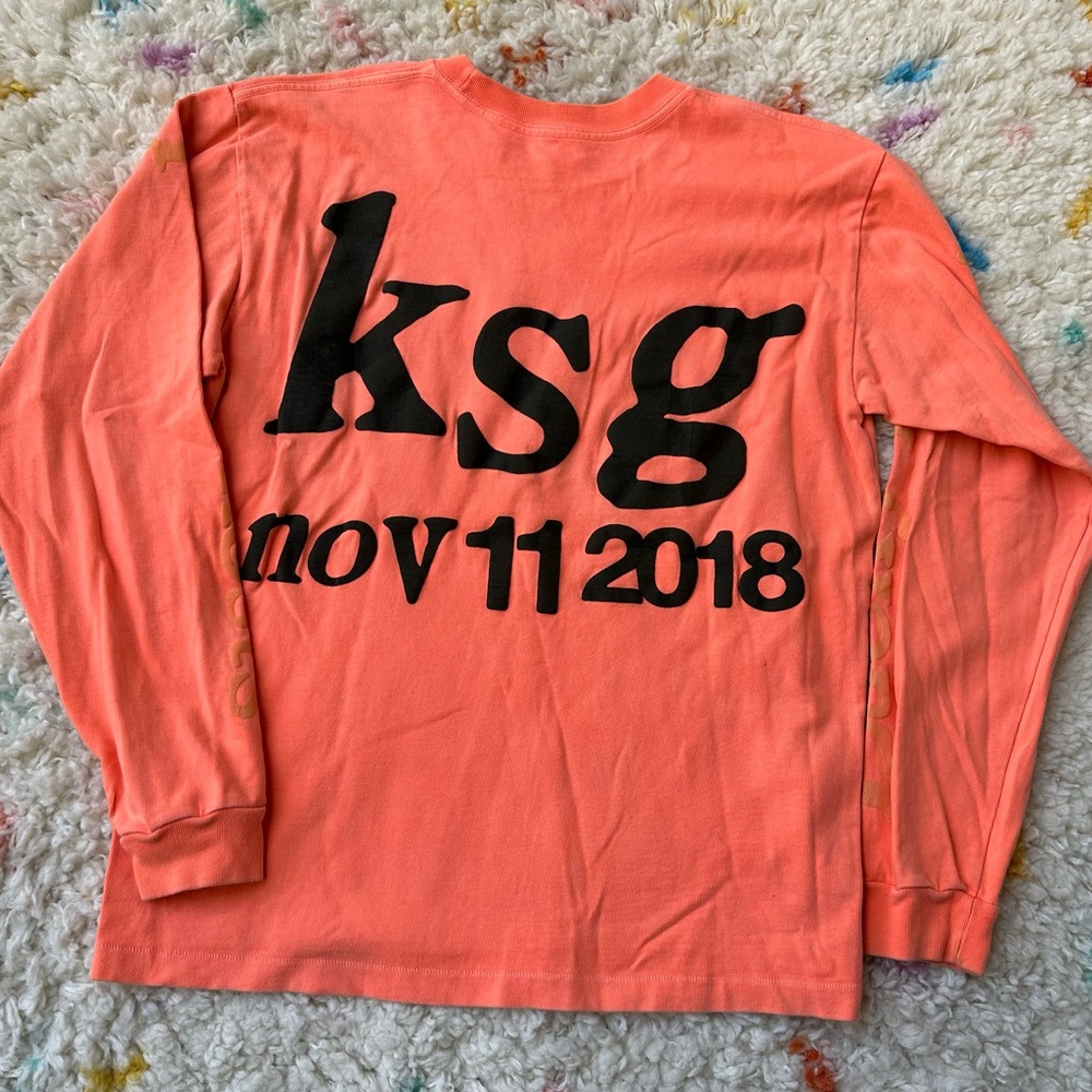 Cactus Plant Flea Market x Kids See Ghosts Long Sleeve Tee in Neon - Picture 3 of 9